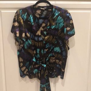 Vertigo Paris Vintage Multicolor Top w/ Sash